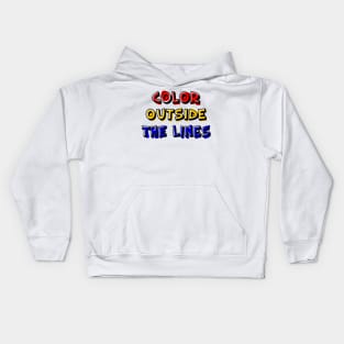 Color Outside the Lines Kids Hoodie